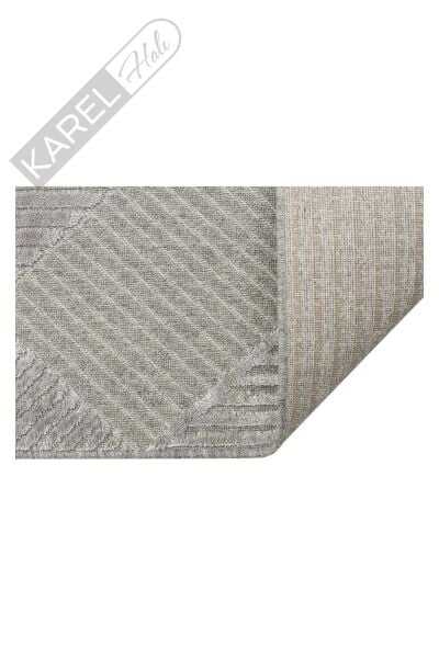 ZENITH ZNT 01 GREY  Yüksek Alçak Dokulu Naturel Yün ve Viskon Modern Dokuma Halı