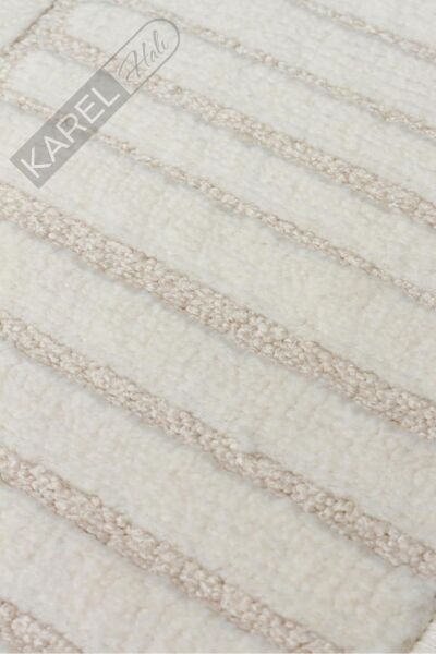 ADEL ADL 01 CREAM Yüksek Alçak Dokulu Yumuşak Tuşeli Modern Makine Halısı