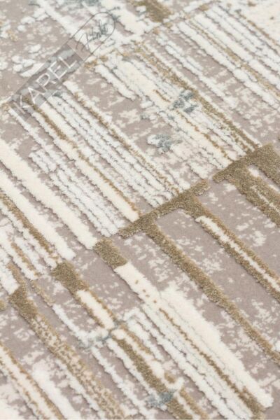FRESCO FS 36 CREAM BEIGE XW Yüksek Alçak Dokulu Özel Işıltılı Yüksek Kaliteli Sık Dokuma Modern Sal