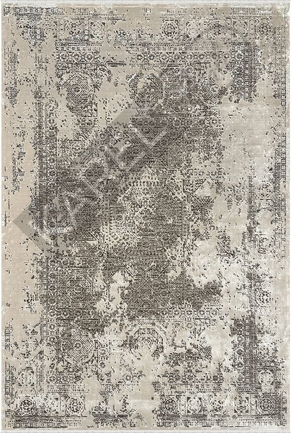 Woolen Halı Glorya 5757 Kahve Premium Saçaklı Halı