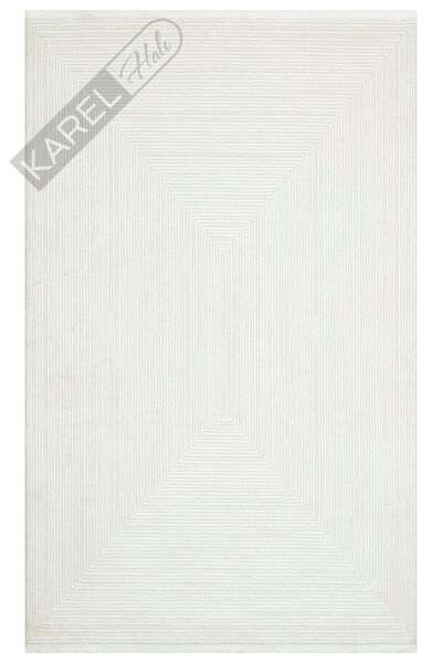LAGOS XW LGS 22 CREAM GREY XW  Hav Toz Vermez Eskitme Desenli Modern Makine Halısı