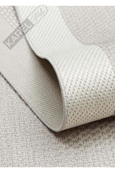 MONO MNO 05 GREY CREAM Hav Toz Vermez Kaymaz Tabanlı İnce Halı
