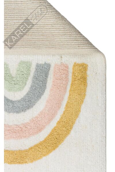 COTTON BOON XXW CBN 10 MULTY XXW  Yıkanabilir Kaymaz Tabanlı Naturel Pamuk Bebek Halısı