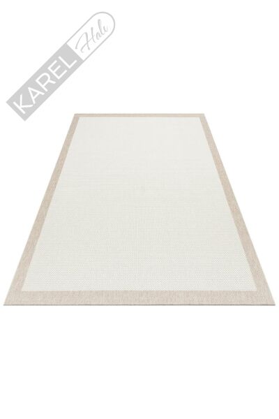 MONO MNO 05 CREAM BEIGE Hav Toz Vermez Kaymaz Tabanlı İnce Halı