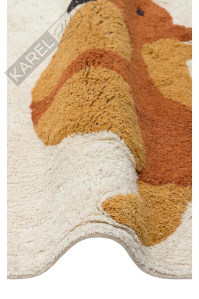 COTTON BOON XXW CBN 08 MULTY XXW  Yıkanabilir Kaymaz Tabanlı Naturel Pamuk Bebek Halısı