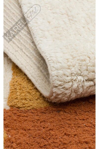 COTTON BOON XXW CBN 08 MULTY XXW  Yıkanabilir Kaymaz Tabanlı Naturel Pamuk Bebek Halısı