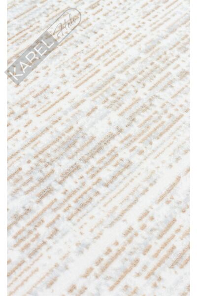 SATEEN ST 101 BEIGE XW Hav Toz Vermez Yıkanabilir Kaymaz İnce Dokuma Modern Halı