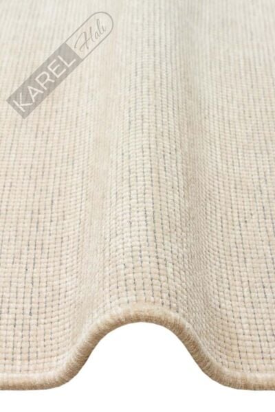 LIZA KILIM LIZ 01 BEIGE Hav Toz Vermez Kaymaz Tabanlı Yıkanabilir Düz Renk Kilim