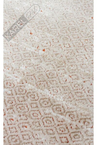 PADONA PDN 04 CREAM BEIGE Extra Yumuşak Dokulu Sık Dokuma Modern Desenlere Sahip Şık Salon Halısı