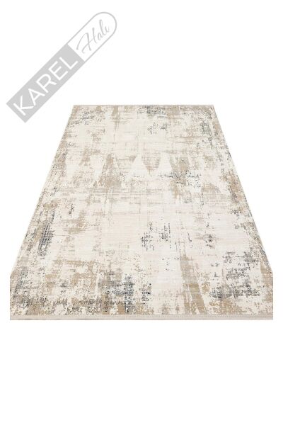 PADONA PDN 07 CREAM BEIGE  Extra Yumuşak Dokulu Sık Dokuma Modern Desenlere Sahip Şık Salon Halısı