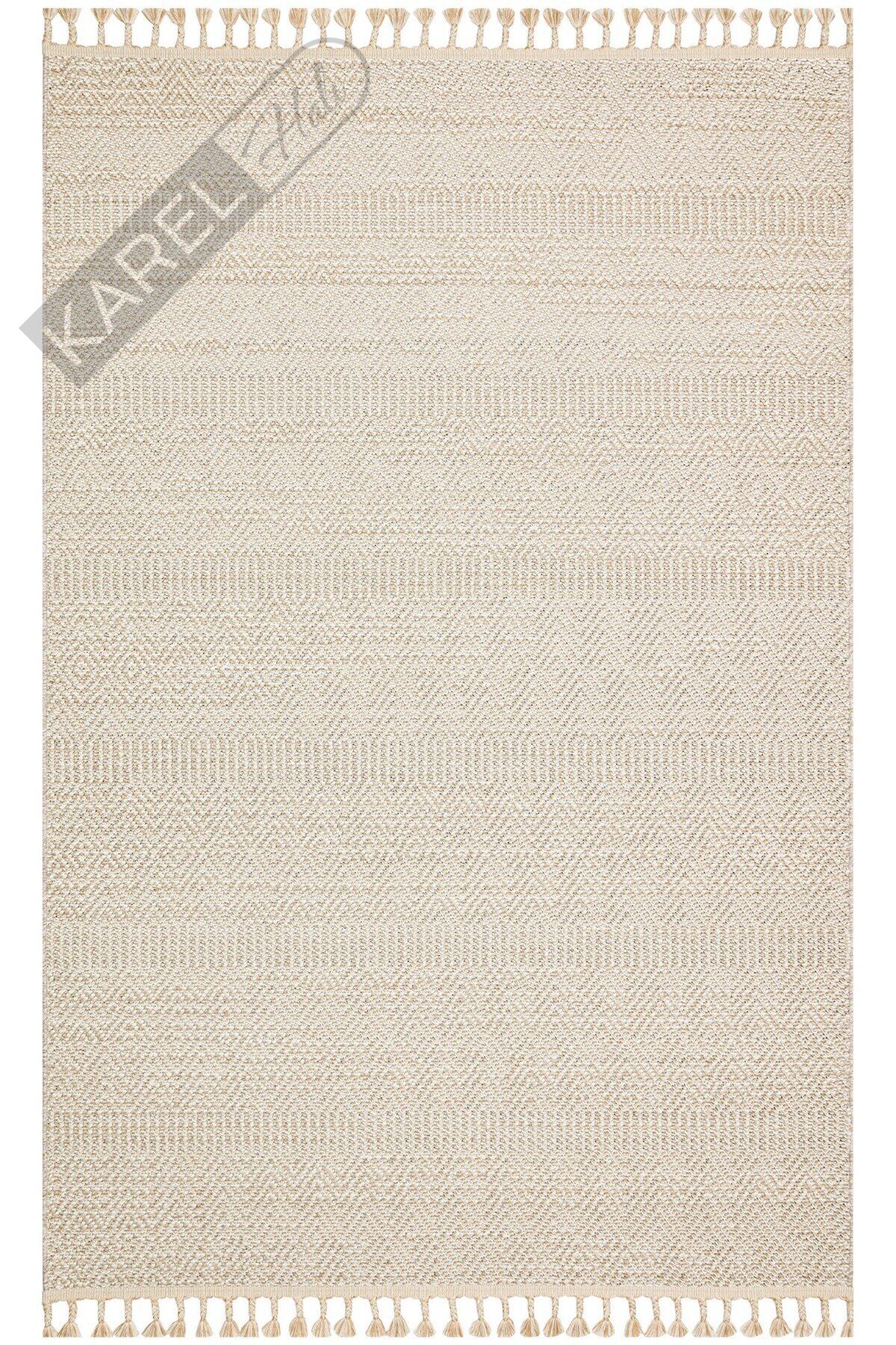 SOHO SH 01 BEIGE Hav Toz Vermez Hasır Dokuma Modern Makine Halısı