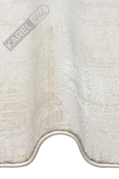 LEONA LNA 01 CREAM Yumuşak Tuşeli Hav Toz Vermez Modern Makine Halısı