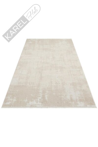 LEONA LNA 01 CREAM Yumuşak Tuşeli Hav Toz Vermez Modern Makine Halısı