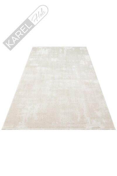 LEONA LNA 01 CREAM Yumuşak Tuşeli Hav Toz Vermez Modern Makine Halısı