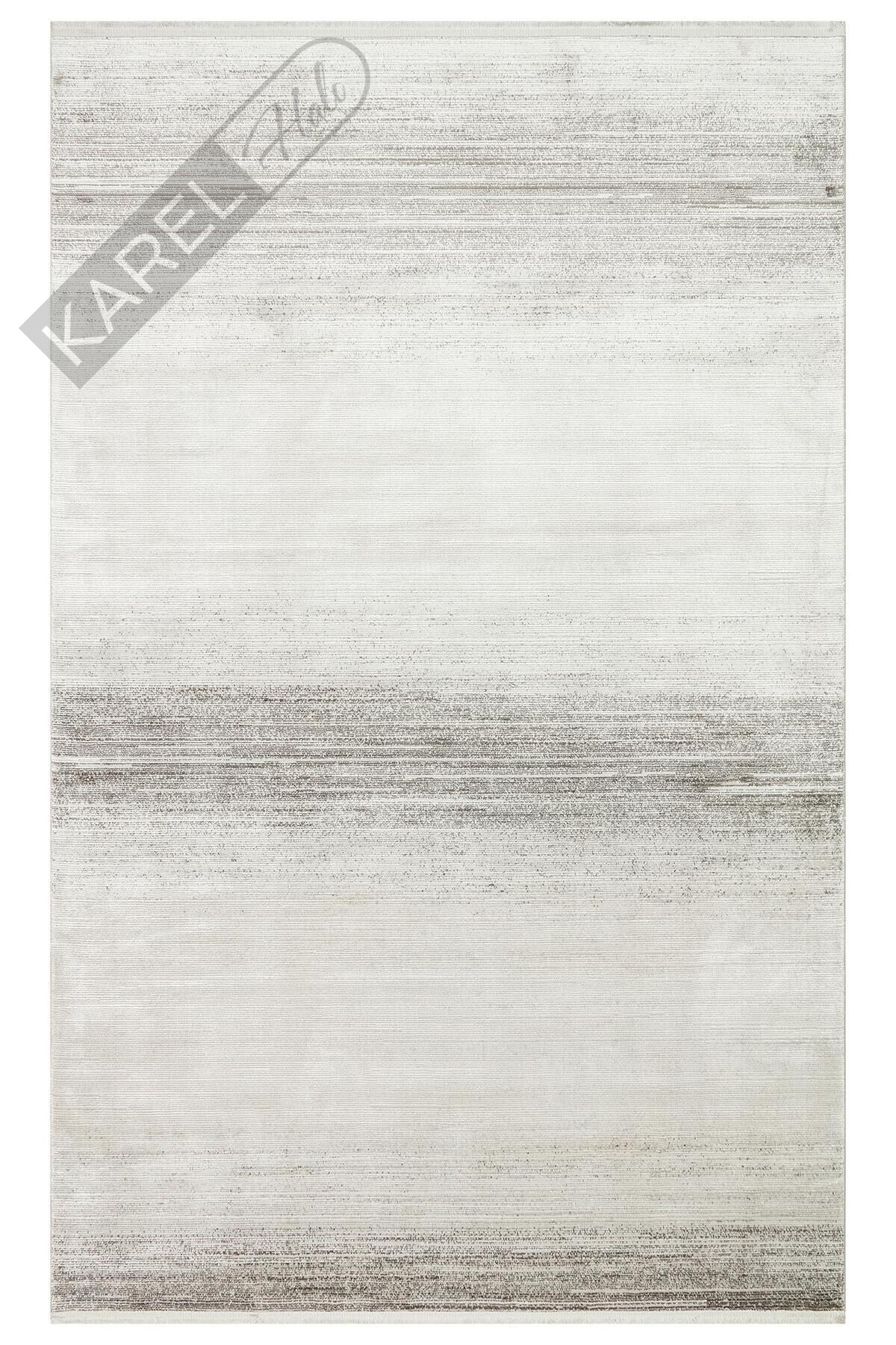 ROMA RM 01 CREAM GREY  Viskon ve Polyester ile Üretilen Şık Salon Halısı