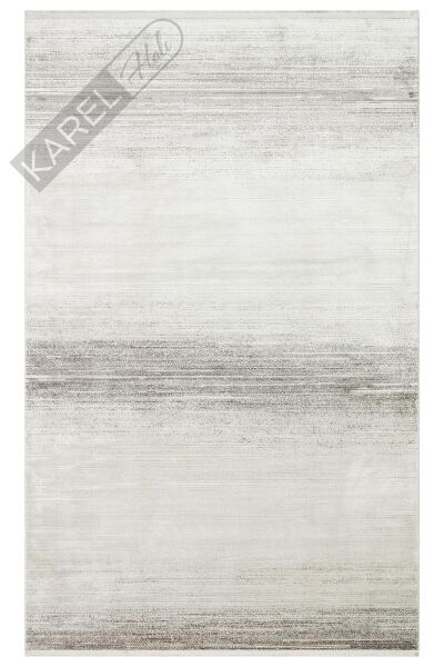 ROMA RM 01 CREAM GREY  Viskon ve Polyester ile Üretilen Şık Salon Halısı