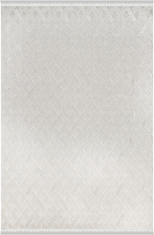 Woolen Halı Mudo Koleksiyonu 8756 Bej İskandinav Desen Polyester Halı