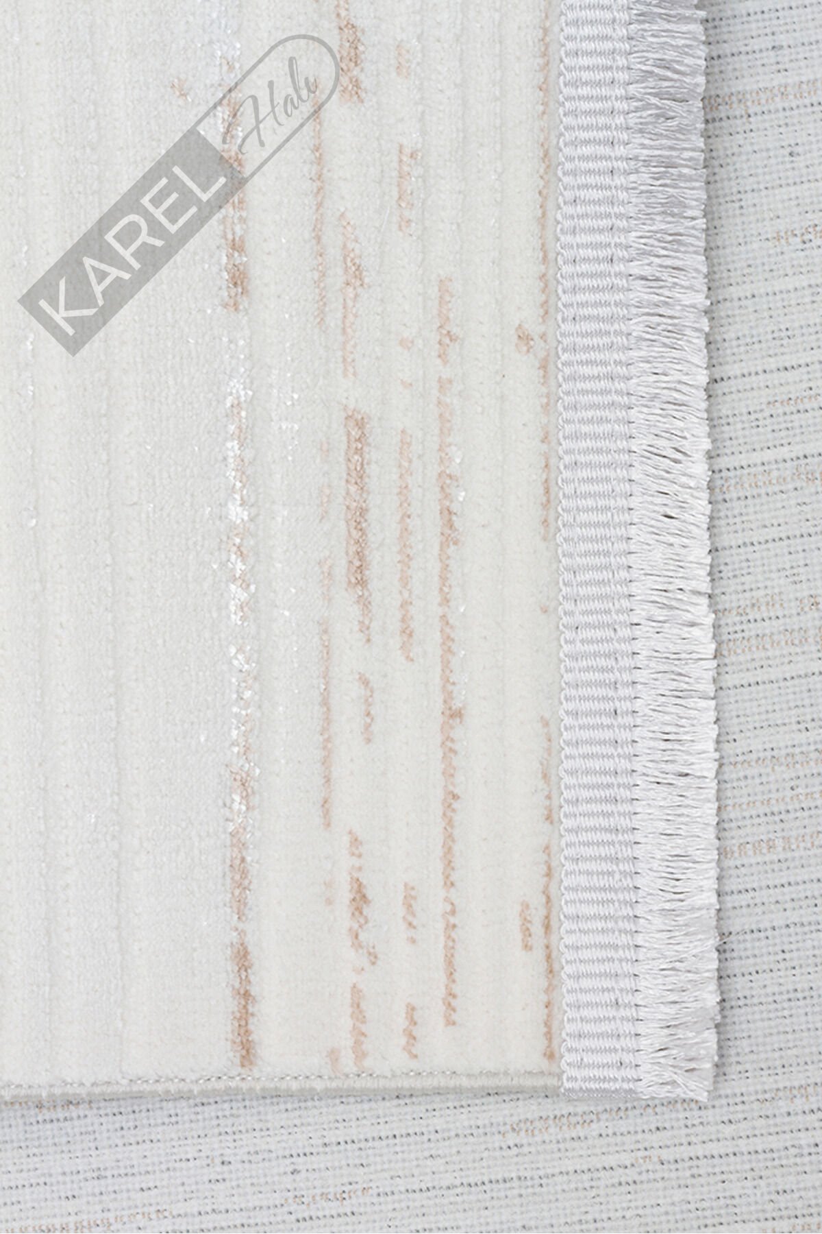 NORA NOR 03 BEIGE Hav Toz Vermez Yıkanabilir Kaymaz İnce Dokuma Modern Halı