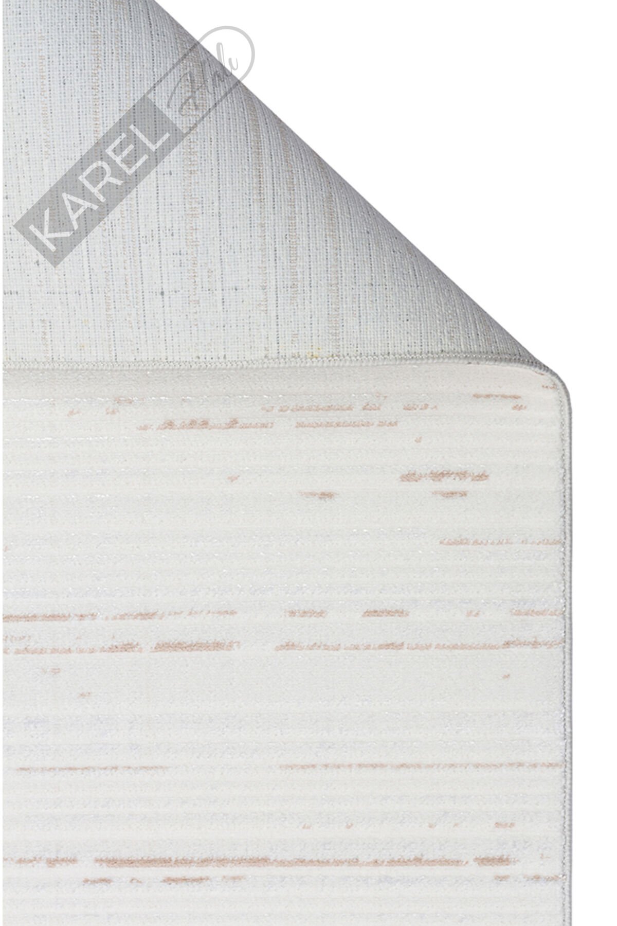 NORA NOR 03 BEIGE Hav Toz Vermez Yıkanabilir Kaymaz İnce Dokuma Modern Halı