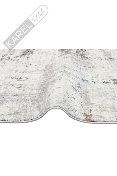 Lagos Lgs 01 Cream Sılver Hav Toz Vermez Antibakteriyel Modern Makine Halısı