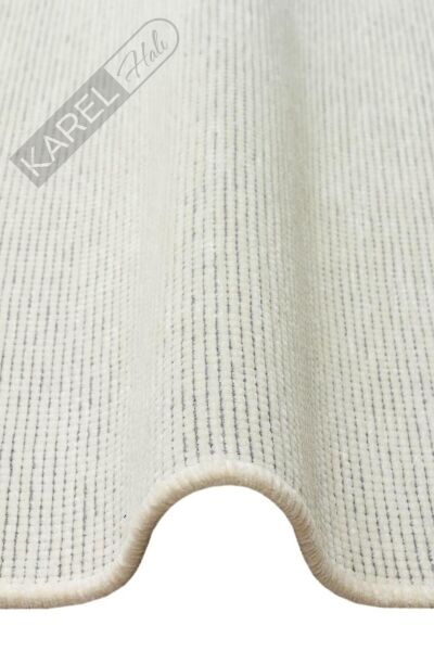 LIZA KILIM LIZ 01 WHITE Hav Toz Vermez Kaymaz Tabanlı Yıkanabilir Düz Renk Kilim