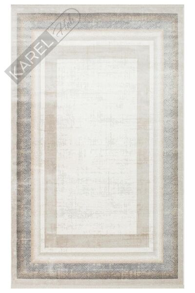 PADONA PDN 08 CREAM GREY  Extra Yumuşak Dokulu Sık Dokuma Modern Desenlere Sahip Şık Salon Halısı