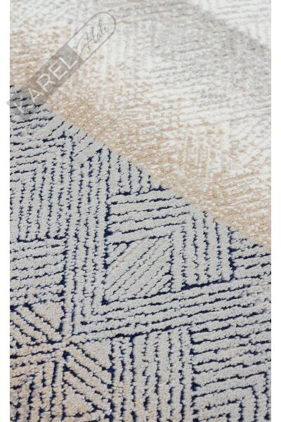 PADONA PDN 08 CREAM GREY  Extra Yumuşak Dokulu Sık Dokuma Modern Desenlere Sahip Şık Salon Halısı