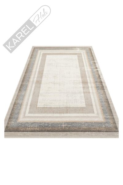 PADONA PDN 08 CREAM GREY  Extra Yumuşak Dokulu Sık Dokuma Modern Desenlere Sahip Şık Salon Halısı