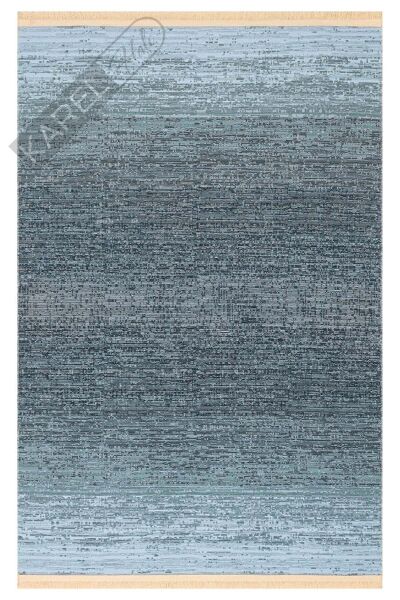 KUTNU KILIM KTN 01 ANTRASIT BLUE Modern Ombre Renk Geçişli Yıkanabilir Çift Taraflı Kilim