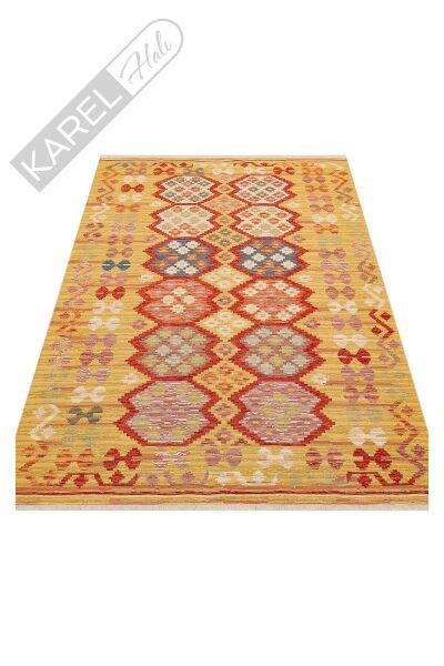 NOMAD NMD 03 RED Yıkanabilir, Çift Taraflı Kullanıma Uygun Yumuşak Tuşeli Otantik Kilim