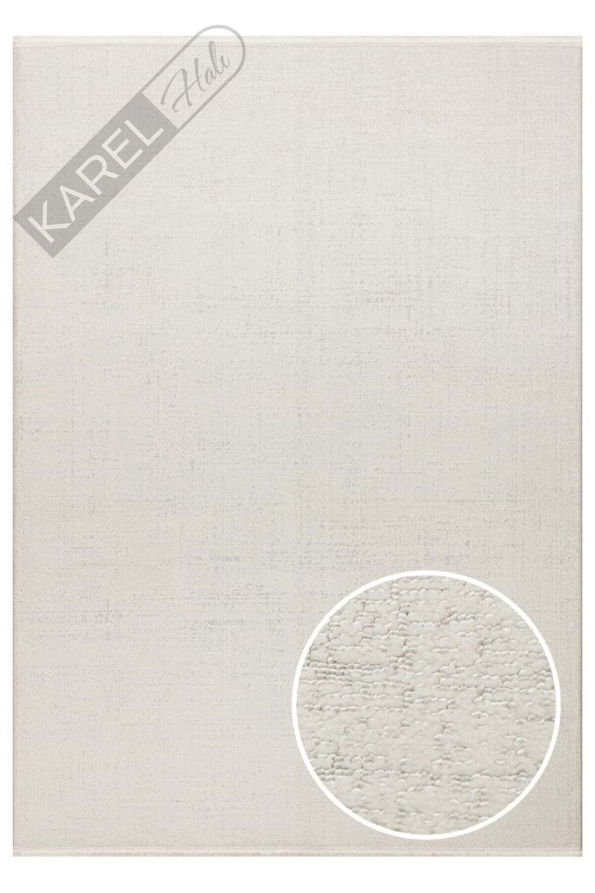 KALAHARI KLH PLAIN CREAM Özel Dokuma Tekniği ile Üretilen Modern Sade Desenli Makine Halısı