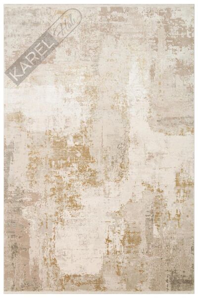 FRESCO FS 34 CREAM GOLD XW Yüksek Alçak Dokulu Özel Işıltılı Yüksek Kaliteli Sık Dokuma Modern Salo