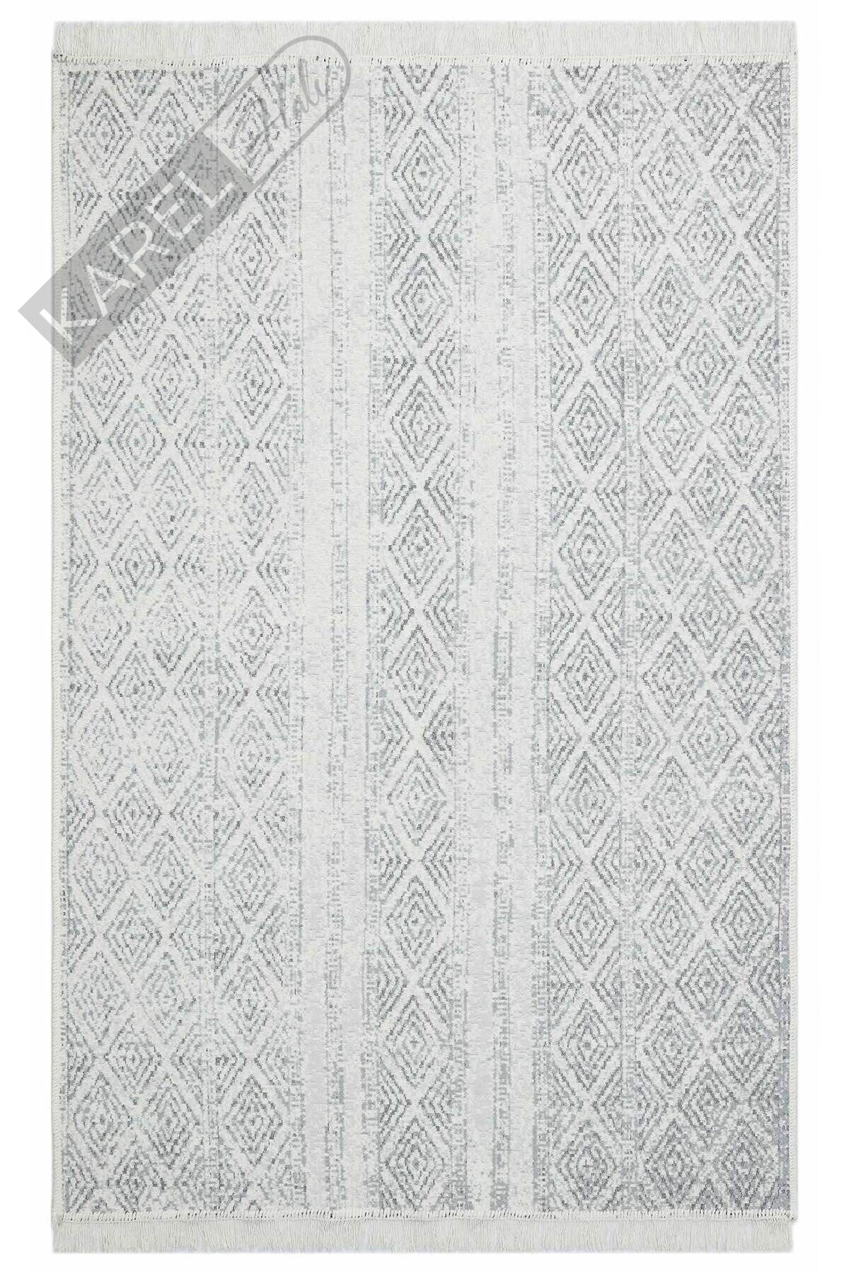Arya Ar 01 Grey %100 Geri Dönüşümlü Pamuktan Çift Taraflı Yıkanabilir Modern Dekoratif Kilim
