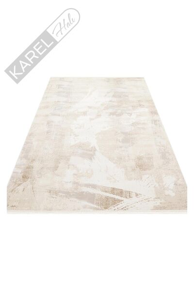 PADONA PDN 06 BEIGE GREY  Extra Yumuşak Dokulu Sık Dokuma Modern Desenlere Sahip Şık Salon Halısı
