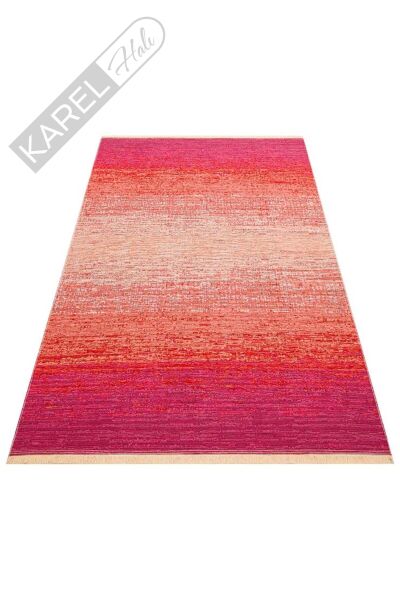 KUTNU KILIM KTN 01 TERRA PINK Modern Ombre Renk Geçişli Yıkanabilir Çift Taraflı Kilim