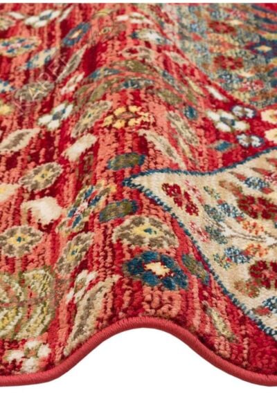 KYBELE KYB 01 RED Sıcak Renk Tonlu Otantik Makine Halısı