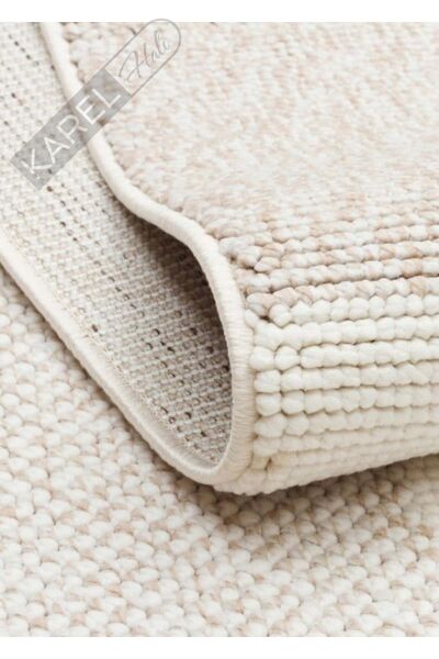 OSLO OSL 07 BEIGE Hav Vermeyen İpler ile Üretilen Yumuşak Tuşeli Örgü Dokuma Modern Makine Halısı
