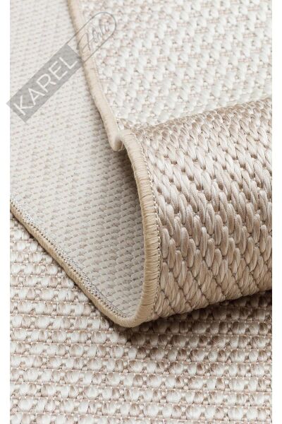 MONO MNO 03 BEIGE  Hav Toz Vermez Kaymaz Tabanlı Şık Kilim