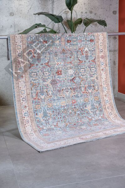 Apex Halı Ambiance 2932 Mavi Etnik Vintage Halı