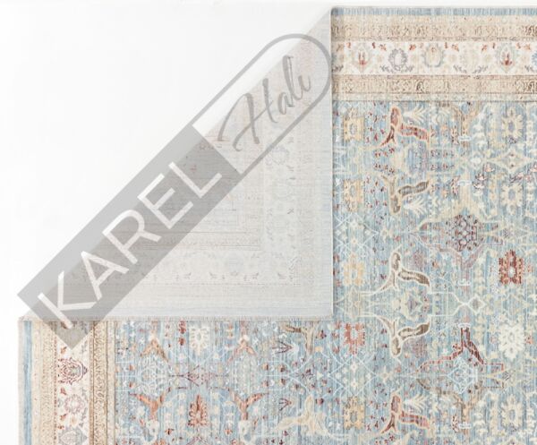 Apex Halı Ambiance 2932 Mavi Etnik Vintage Halı