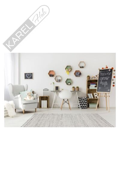SOHO SH 01 GREY Hav Toz Vermez Hasır Dokuma Modern Makine Halısı