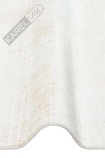SATEEN ST 23 CREAM XW Hav Toz Vermez Yıkanabilir Kaymaz İnce Dokuma Modern Halı