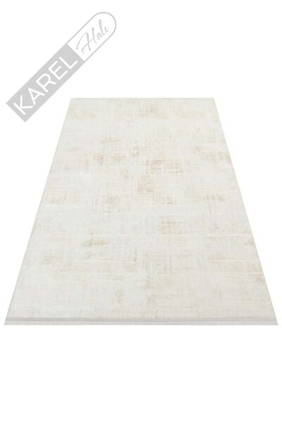 SATEEN ST 23 CREAM XW Hav Toz Vermez Yıkanabilir Kaymaz İnce Dokuma Modern Halı