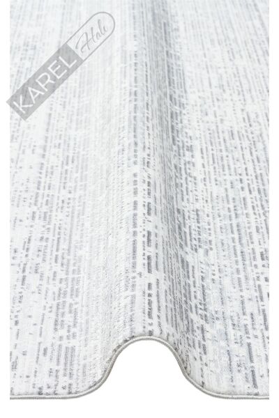 SATEEN ST 101 L.GREY XW Hav Toz Vermez Yıkanabilir Kaymaz İnce Dokuma Modern Halı