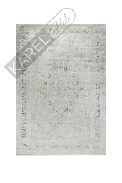 Apex Halı Aura 2825 Gri Premium Viskon İpek Halı