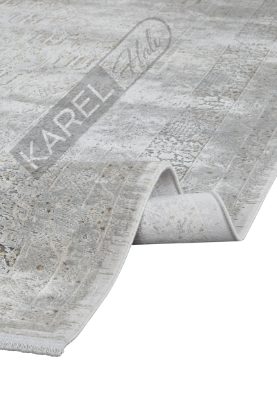 Apex Halı Aura 2825 Gri Premium Viskon İpek Halı