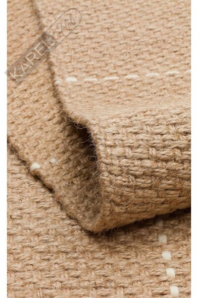 DELHİ DLH 01 WHITE  Jüt ve Pamuk ile Üretilen Çift Taraflı Modern Kilim