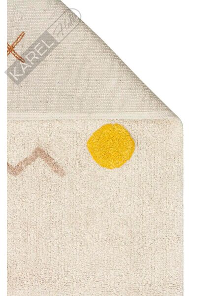 COTTON BOON XXW CBN 12 MULTY XXW Yıkanabilir Kaymaz Tabanlı Naturel Pamuk Bebek Halısı