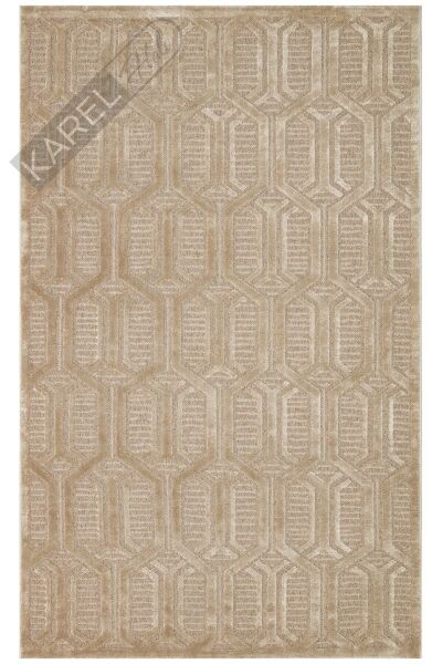 ZENITH ZNT 07 LATTE  Yüksek Alçak Dokulu Naturel Yün ve Viskon Modern Dokuma Halı