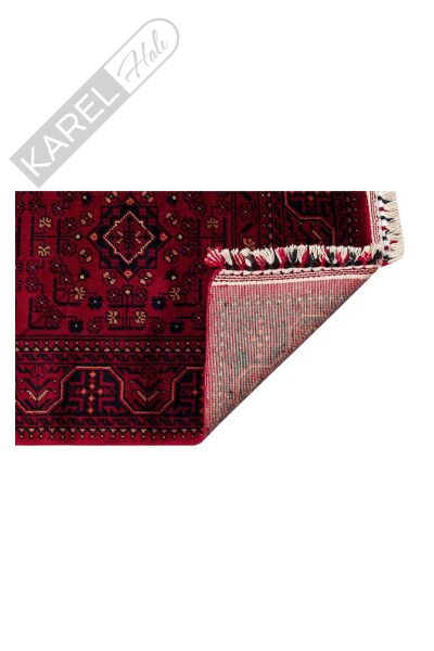 NOSTALJI 960 RED Afgan / Yağcıbedir Desenli El Emeği ile Özel Tezgahlarda Üretilen Tensel Uşak Halı